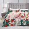 Erdbeer-Shortcake-Mädchen Rosa Decke Qualitäts-Warme Überwurfdecke Winter-Picknick Couch Sessel Schlafsofa Flauschige Tagesdecke
