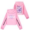 Kids' Long Sleeve Loose Pullover Letter Print Drawstring Hooded Sweatshirt