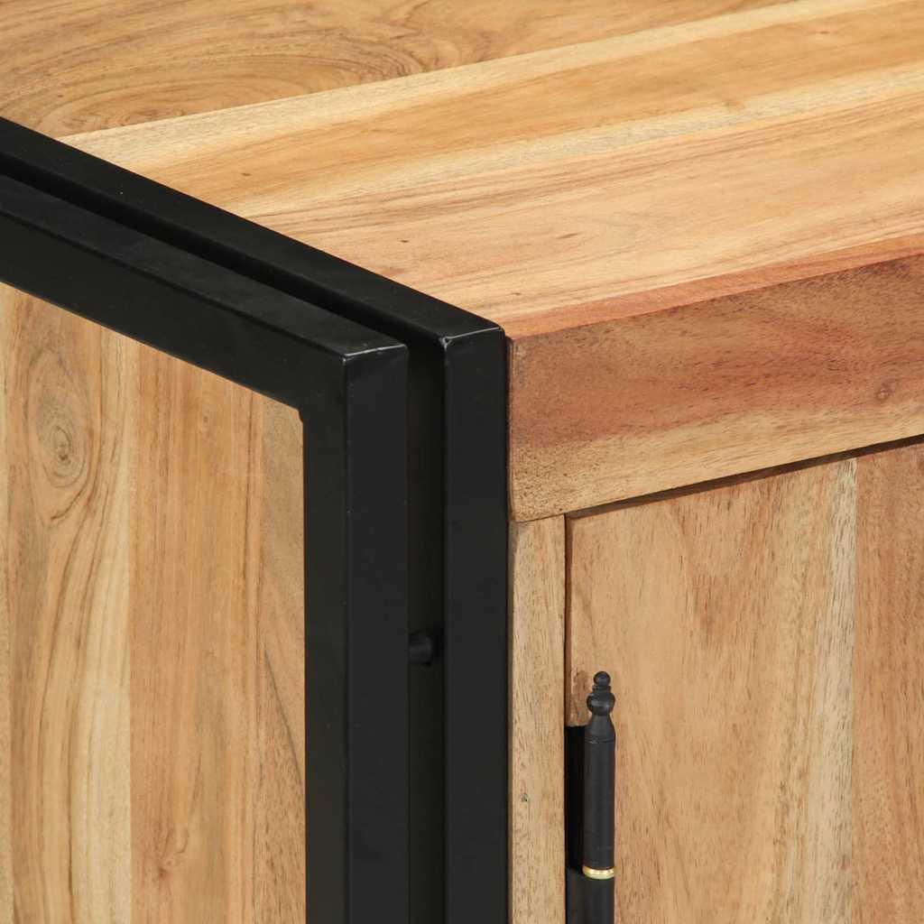Shoe Cabinet with Shelf Brown 56 X 35 X 70 Cm Solid Acacia Wood