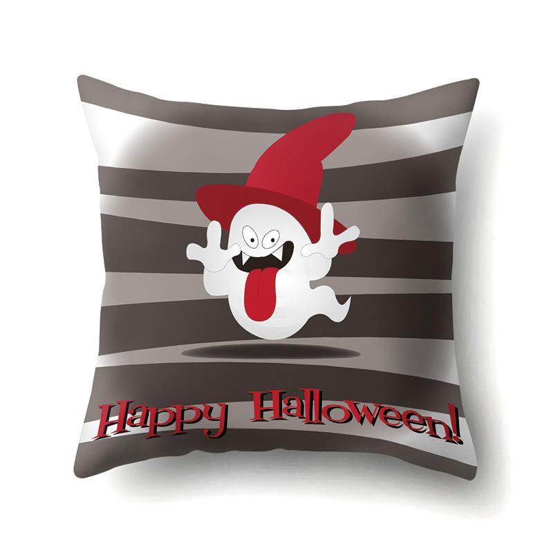 Halloween Polyester Pillowcase Car Pumpkin Sofa Cushion Cover Office Home Living Room Pillowcase