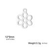 5 pieces/pack Mini Cat Flower Jewelry Owl Cherry Star Heart shaped Bow Stainless Steel Pendant DIY Necklace Bracelet Jewelry