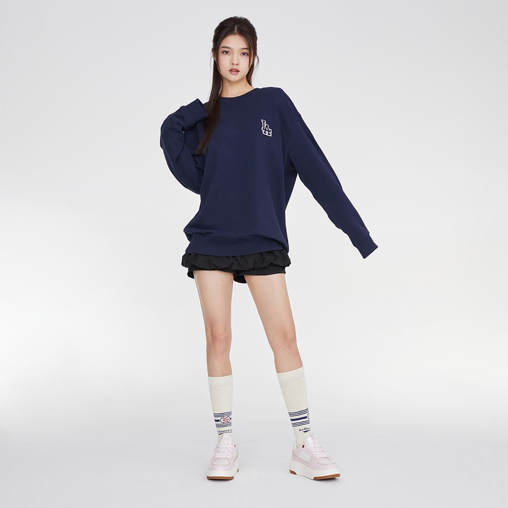 New MLB Los Angeles Dodgers Sweatshirts Unisex Navy Blue 3AMTM0234-07NYD