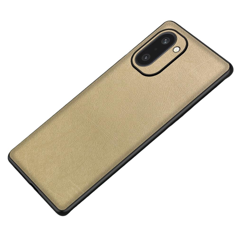 For OnePlus Ace 6T 5G Case Silk-Textured PU Leather Coated PC TPU Protective Phone Back Cover