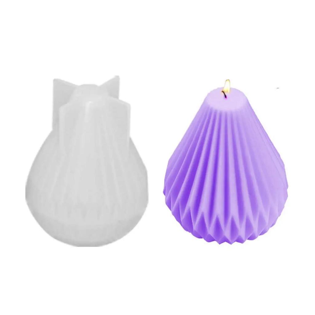 1pc-Pear Shaped Candle Aromatherapy Silicone Mold DIY Pear Shaped Gypsum Dropping Pendant Handmade Soap Mold
