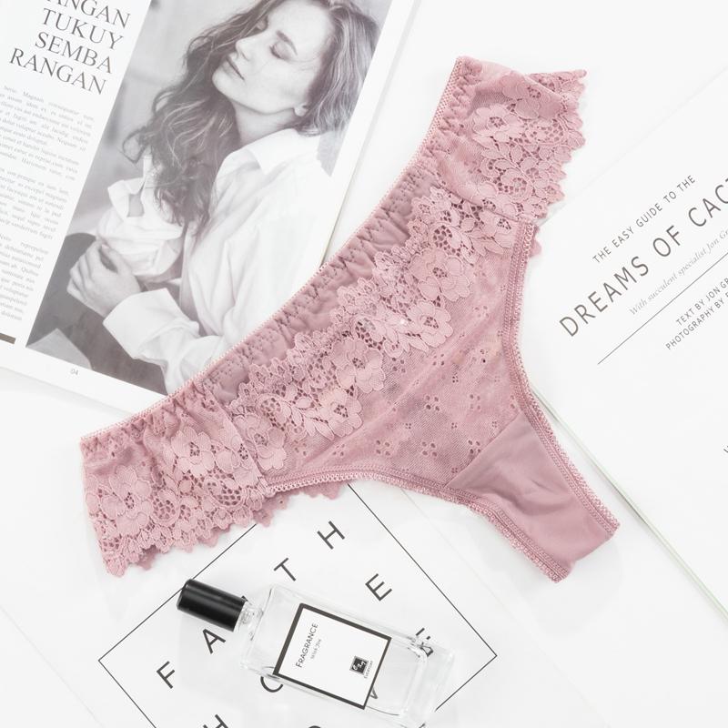 Sexy Spitzenhöschen für Damen, transparent, niedrige Taille, durchsichtige Tanga-Unterwäsche