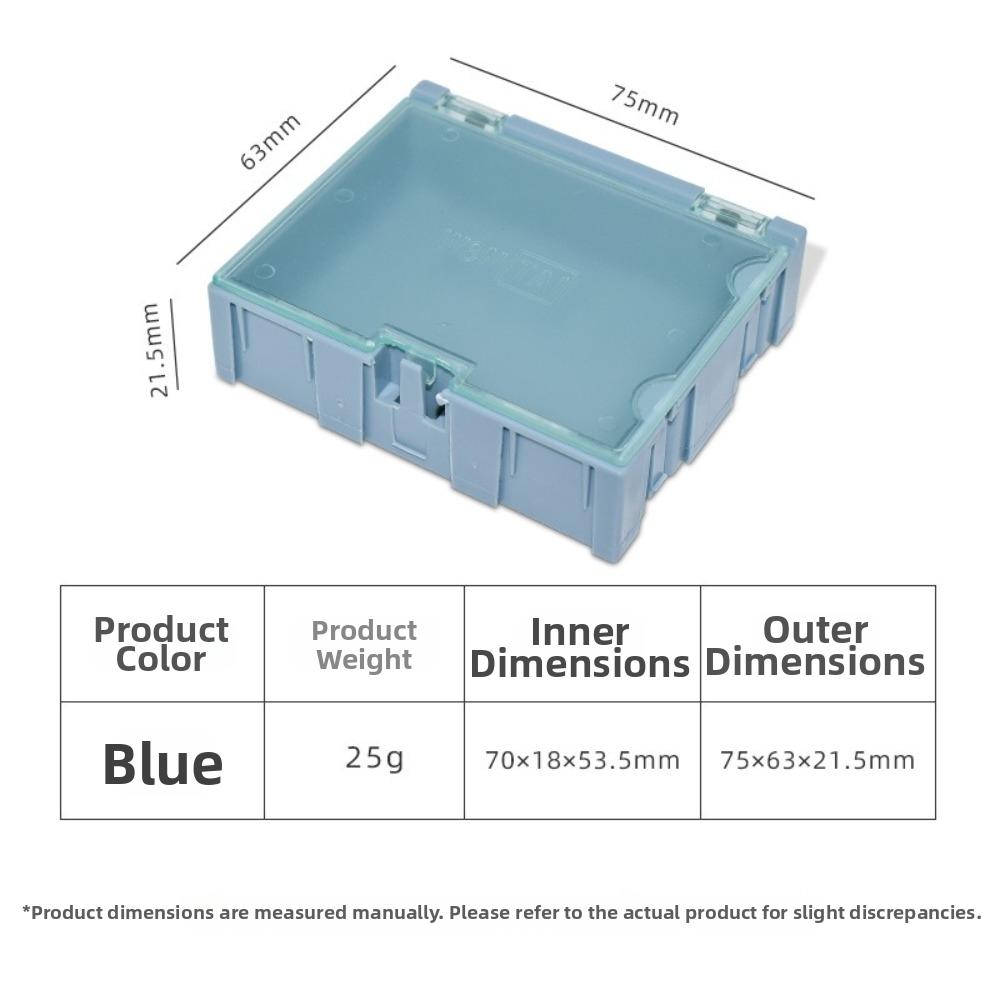 Stackable Electronic Component Storage Box Mini Resistance Storage Box  For DIY Electronics