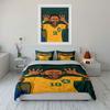 Cartoon football player illustration. Bedding sets Duvet cover sets Duvet covers Pillowcases(1 * Duvet Cover 2 * Pillowcases without duvet insert)