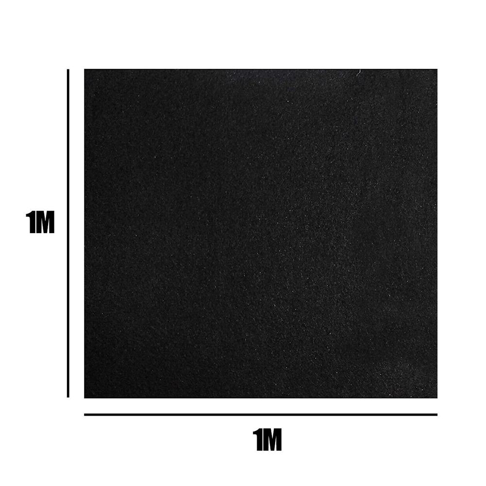 100cm*100cm*10mm Range Hood Filter Odour Prevention Filter Activated Carbon Material Car Air Conditioner Efficient Filtration