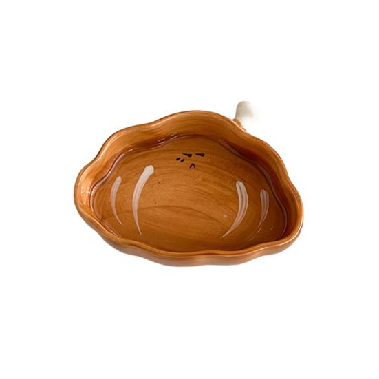 

Ceramic Dipping Dish Cute Bread Shape Small Sauce Plate for Sushi Hot Pot Snacks Microwave Dishwasher Safe Snack Plate for Home Party Restaurant C