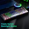 Custom Blue Switch Mechanical Keyboard - 68-Key Wired Office & Gaming with Side-Printed Keys