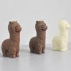 Cute Alpacas Molds Table Ornament Mould Plasters Making Tool Easily To Clean