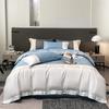Washed Ice Silk Four-piece Set Silk Embroidered Quilt Cover High-end Tencel Bed Sheet Three-piece Set