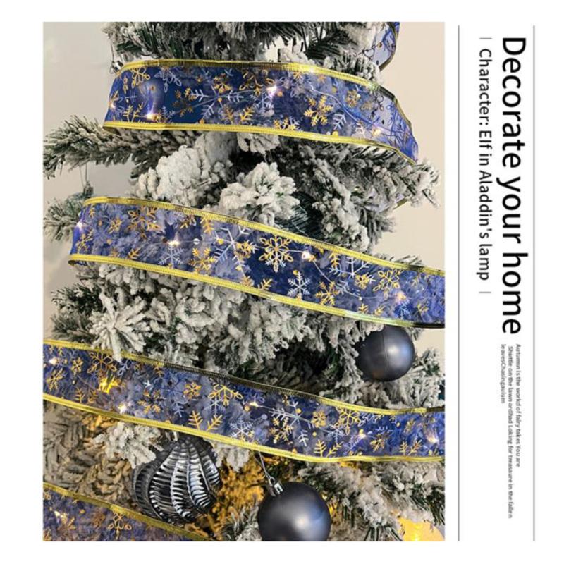 Led Christmas Ribbon Lights Double Layer String Lights For New Year Party Weddings Christmas Tree