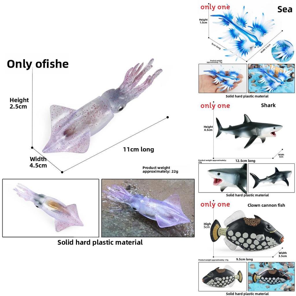 Tropical Fish Tank Decor Plastic Model Marine Animal Toy For Aquarium Enthusiasts