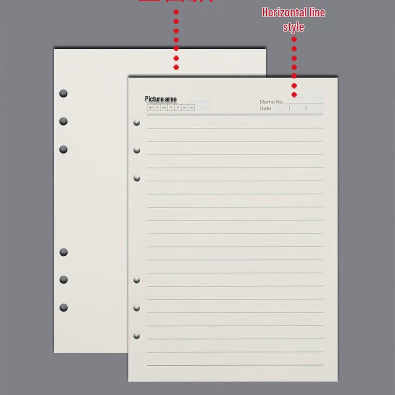 Detachable Loose-Leaf A5/B5 Notebook with Refills - Comfortable Business Office Notepad