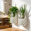 Panier suspendu bohème Sac en filet de stockage en coton Accessoires de décoration pour la maison et le jardin