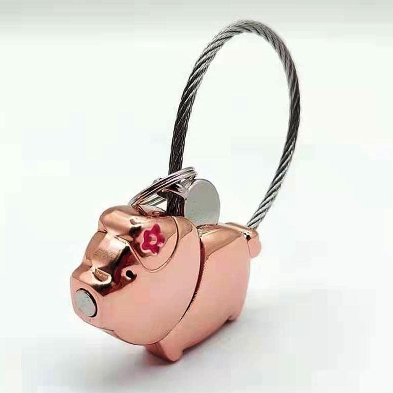 Car Key Chain Lovely Pig Kiss Couple Keychain For Lovers Gift Car Key Ring Key Car Keychain