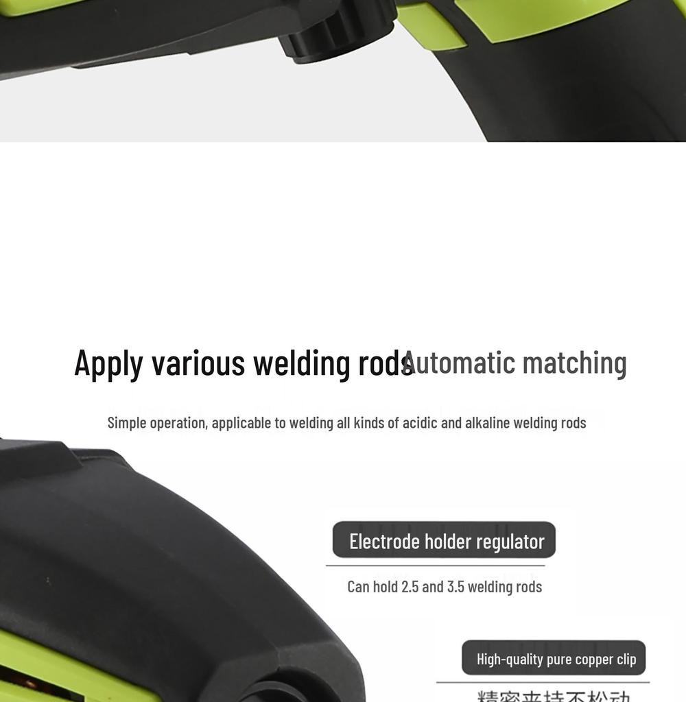 Portable Handheld Welding Machine - Instant Arc Start, Single-Hand Operation, Dual Voltage 220V/110V, Compatible with 2.5/3.2 Rods