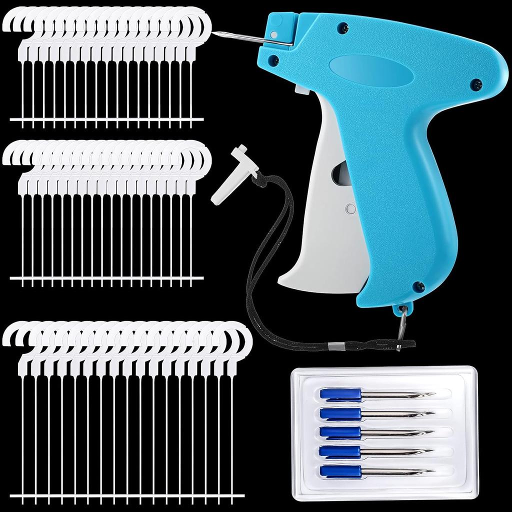 Honoson 1506 Pieces Clothes Tagging Applicator Set, Include Garment Tag Attacher with 5 Steel Needles and 1500 J-Hook Standard Fasteners in 3 Sizes