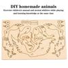 3D Wooden Small Toy Assembly Kit Lovely Animal Assembly Puzzle Mini Model Children Toy Handicraft Accessories Developmental Toys