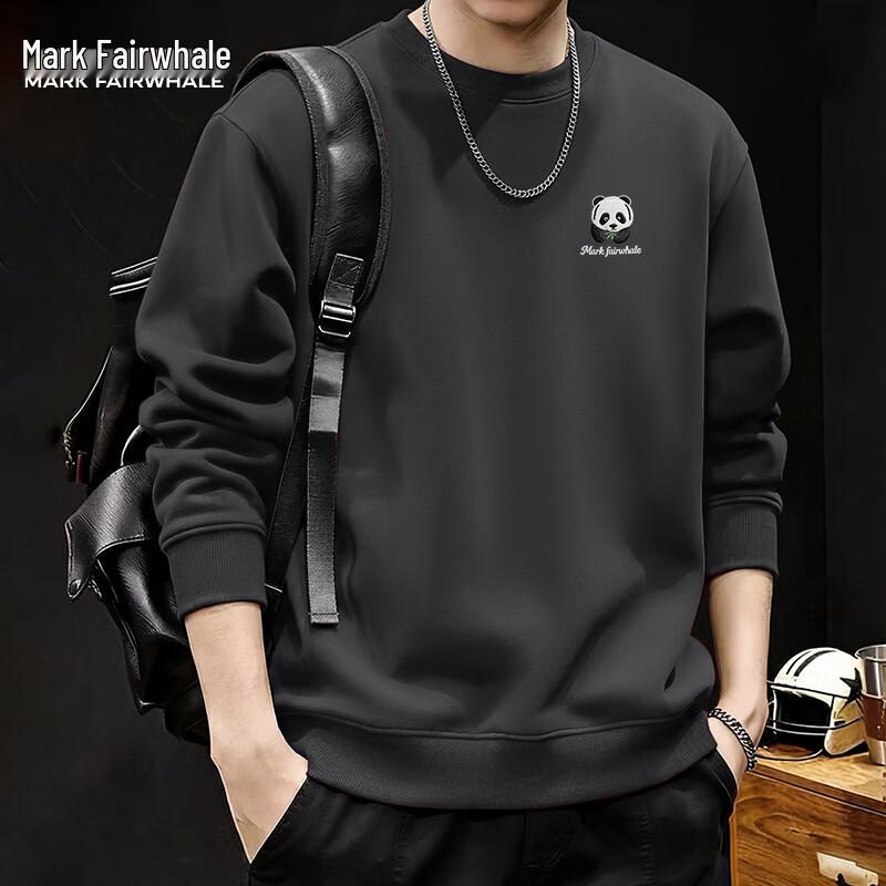 Mark Fairwhale Men's Chinese Style Loose Fit Graphic Sweatshirt