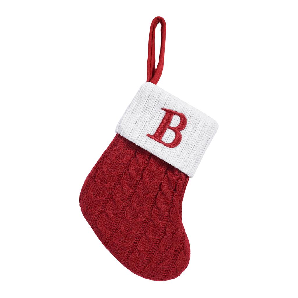 Christmas Exquisite Red Christmas Socks Letter Candy Bag Decoration Gift Bag Christmas Tree Decoration