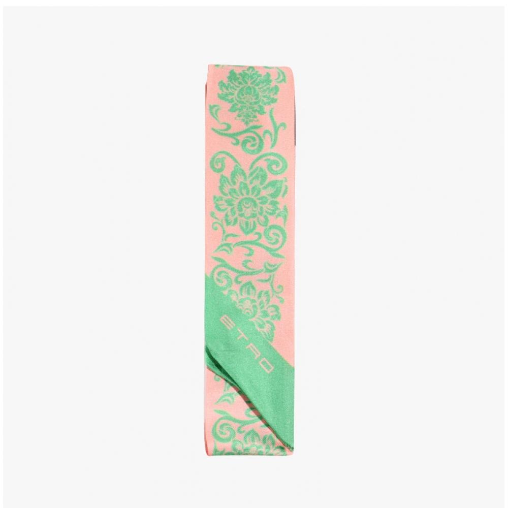 Etro Paisley Skinny Twill Seidenschal Wata0016ak696