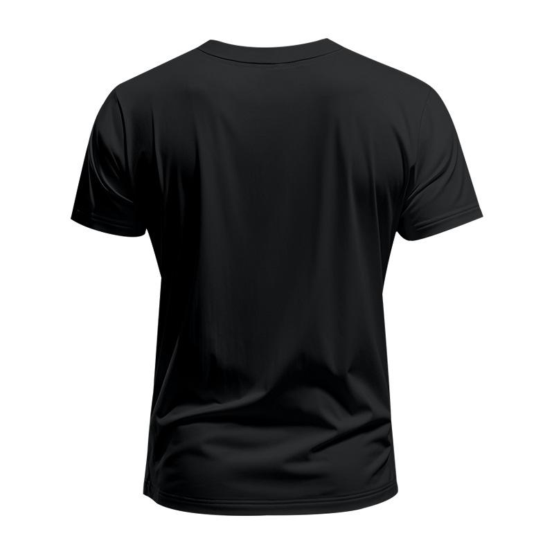 Men's V-Neck Quick-Dry Breathable Casual Sports Short Sleeve T-Shirt.
