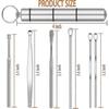 Ear Wax Removal Kit, Ear Pick Tools Earwax Removal 6-in-1 Ear Cleansing Tool Set Stainless Steel Ear Curette Ear Wax Remover Tool With Keychain Box (s
