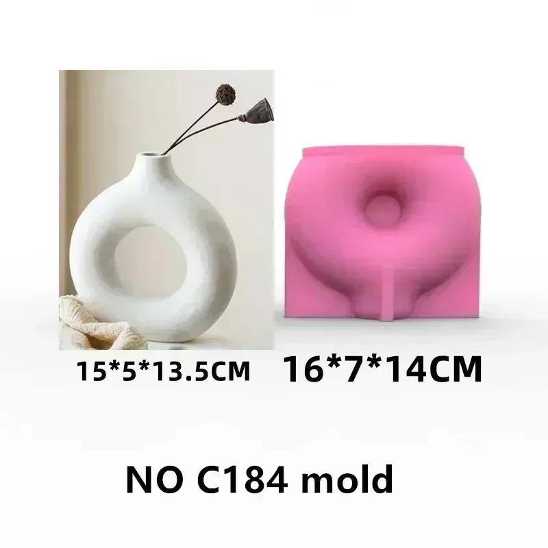 Hollow heart flower vase resin silicone mold heart-shaped vase concrete mould Valentine's Day gift Love flower pot gypsum molds