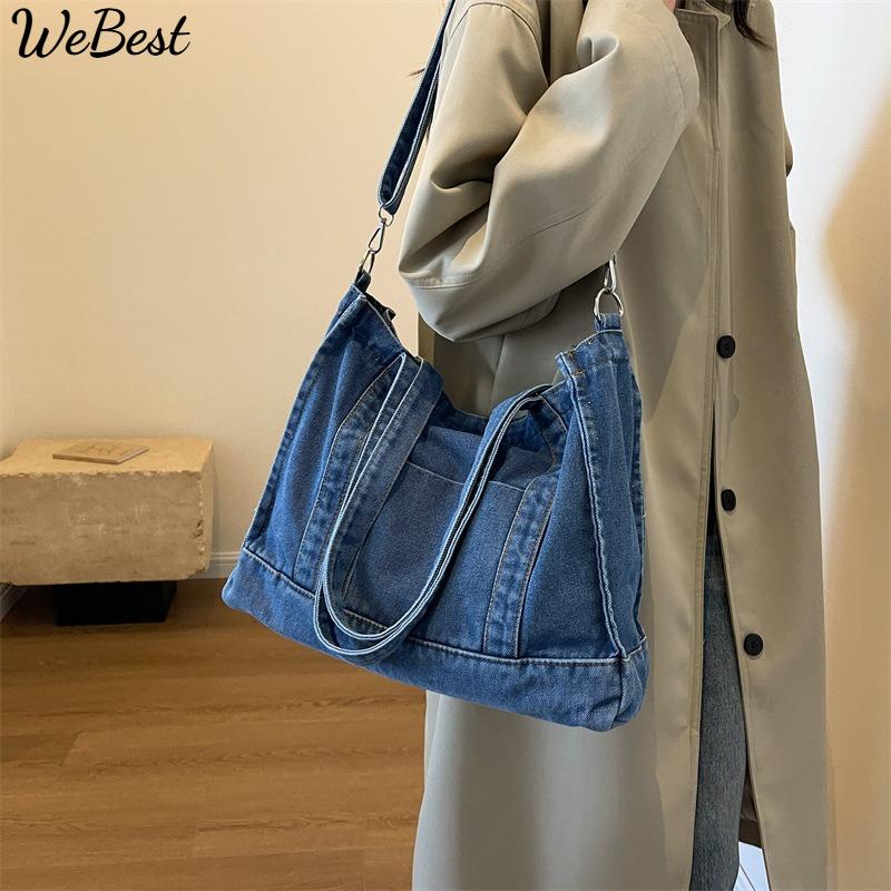 New Cowboy Tote Bag Women Fashion Simple Hundred Shoulder Bag Travel Casual Crossbody Bag
