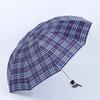 Paradise Umbrella 111T Ten-bone Classic Plaid Umbrella Three-fold Enlarged Double Promotional Gifts Wholesale Plaid Series