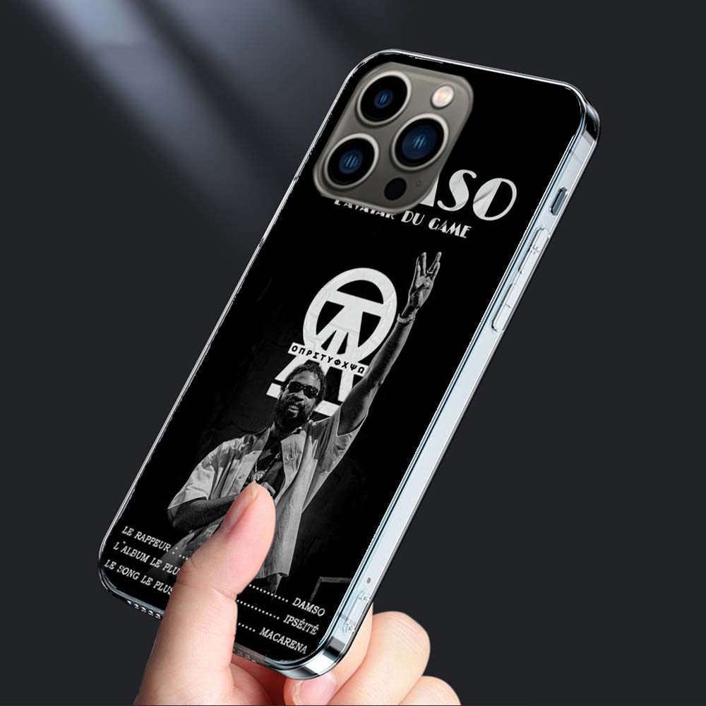 Damso Rapper Phone Case For Iphone 16E 15 Pro 14 Plus 17E 16 17 Pro Max Air 11 12 13 Mini Shockproof Capa Cute Cover TPU Clea