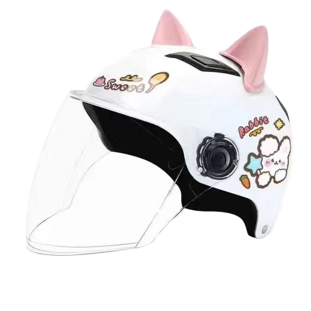 Cat Ears Electric Car Helmet Men and Women Half Helmet