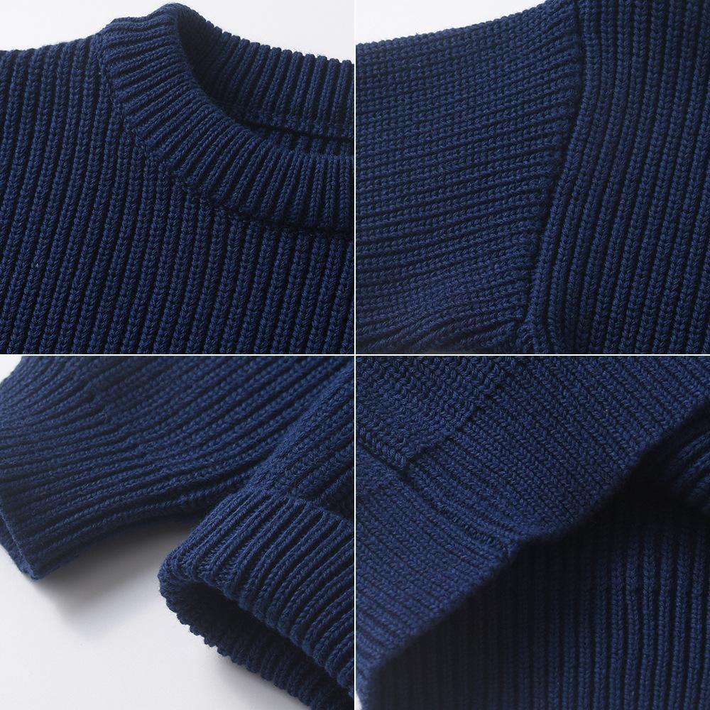 Autumn and Winter Baby and Children's Pullover Base Knitted Sweaters Baby Sweaters In Stock Small and Medium Children's Sweaters