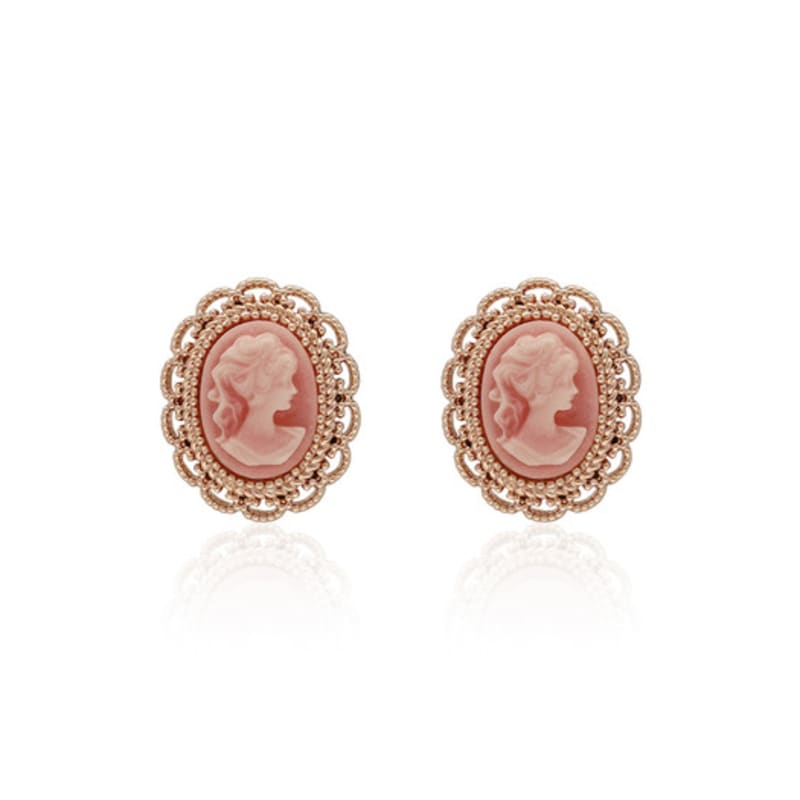 MELA BIANCA Anna Cameo Earrings M