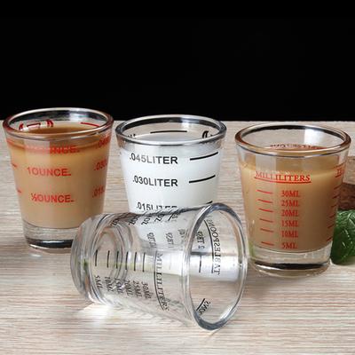 Bicchierini dosatori Yousheng Jigger per espresso con scala Bicchieri pesanti per accessori da cucina bar Cottura al forno