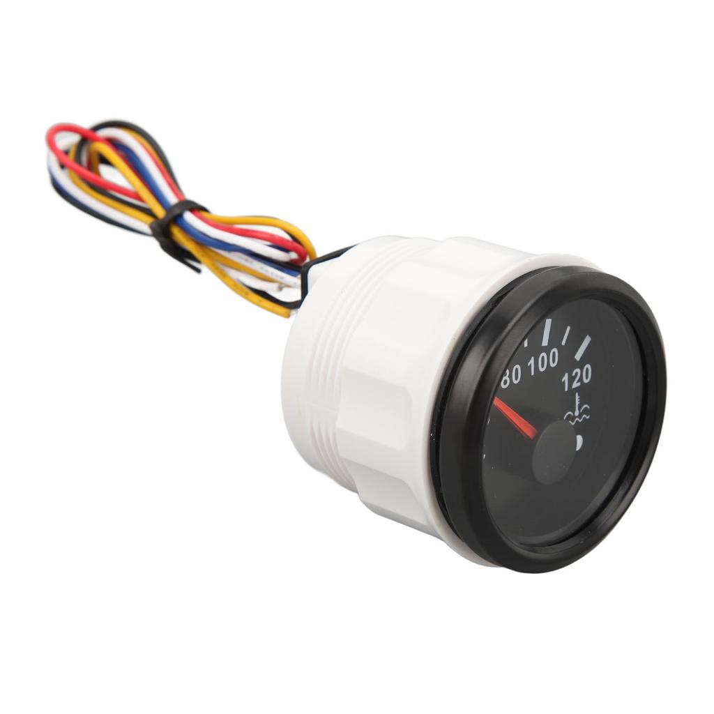 52MM Water Temperature Gauge 40 To 120 Degrees C  9 To 32V Pointer Water Temperature Meter with Backlight For RVs Yachts Fishing Boats