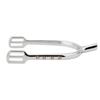2pcs Aluminum Alloy Chrome Plated Spurs Silver Women Spurs Beautiful Zinc Alloy Spurs  For Women