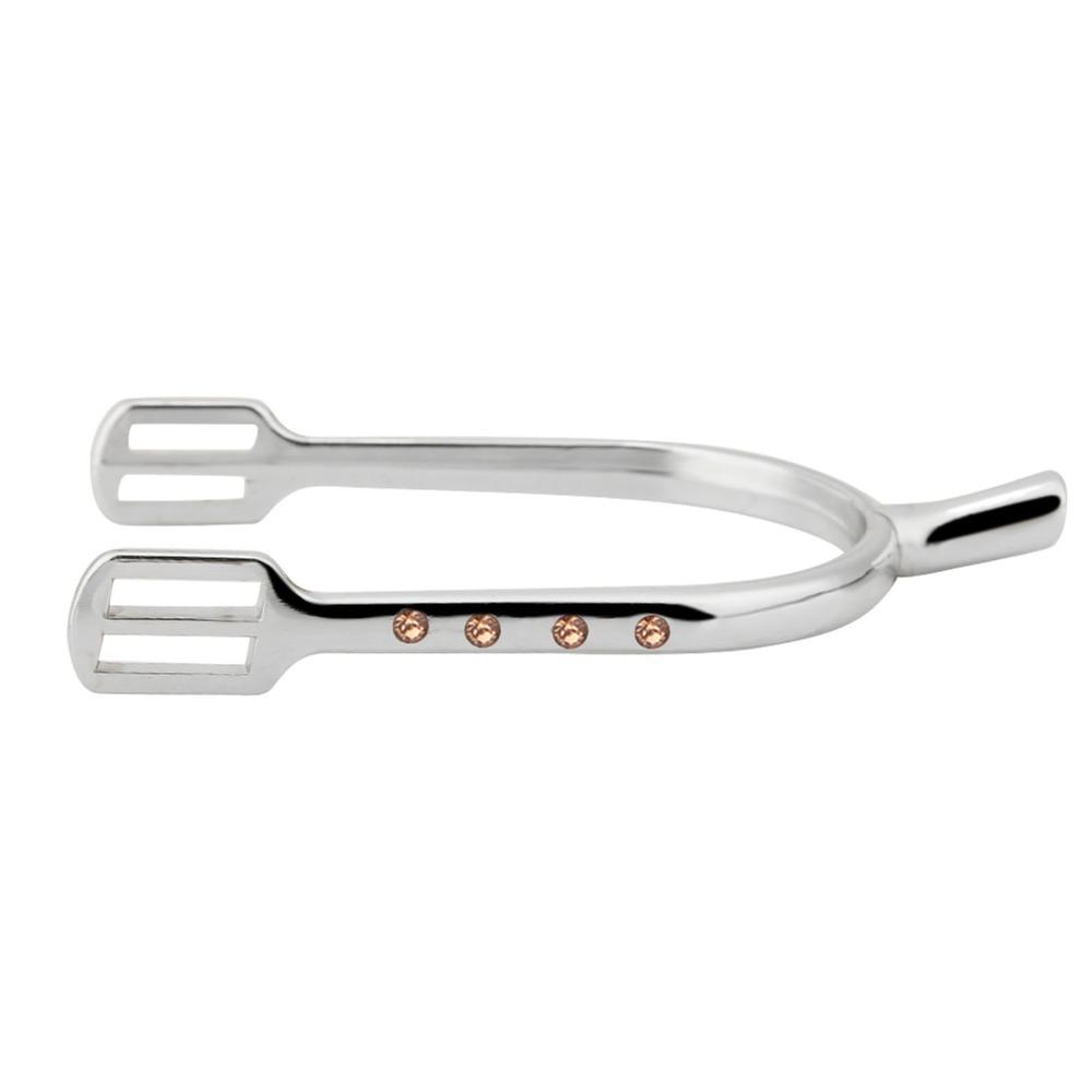 2pcs Aluminum Alloy Chrome Plated Spurs Silver Women Spurs Beautiful Zinc Alloy Spurs For Women