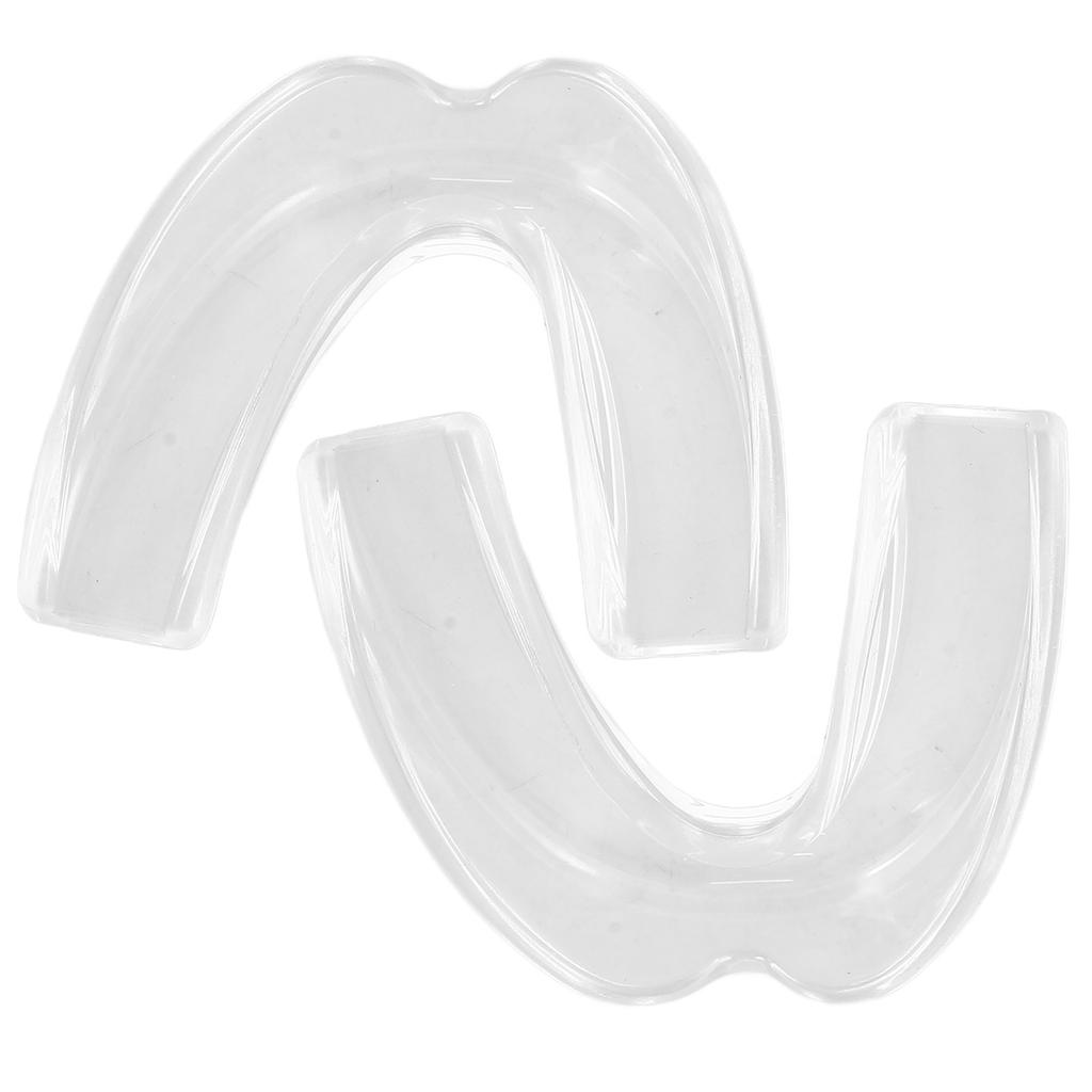 2pcs Protective Mouth Guards Athletic Football Mouth Protection Athletic Mouthpiece Clear Mouthguard Boxing Teeth Protector 3