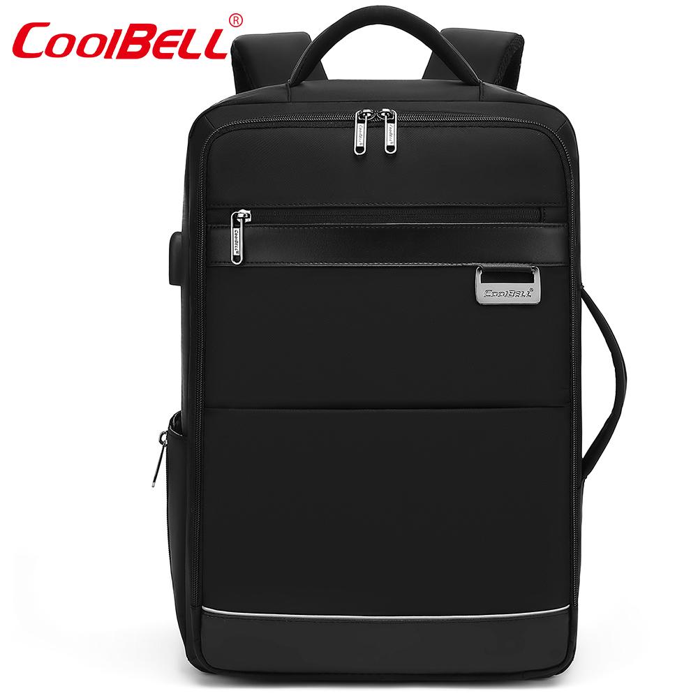 

Cool Bell 27 л водонепроницаемый мужской рюкзак большой емкости для ноутбука 17/17,3 дюйма с внешним USB-портом для зарядки, открытие и закрытие на 180°, черный/серый чёрный