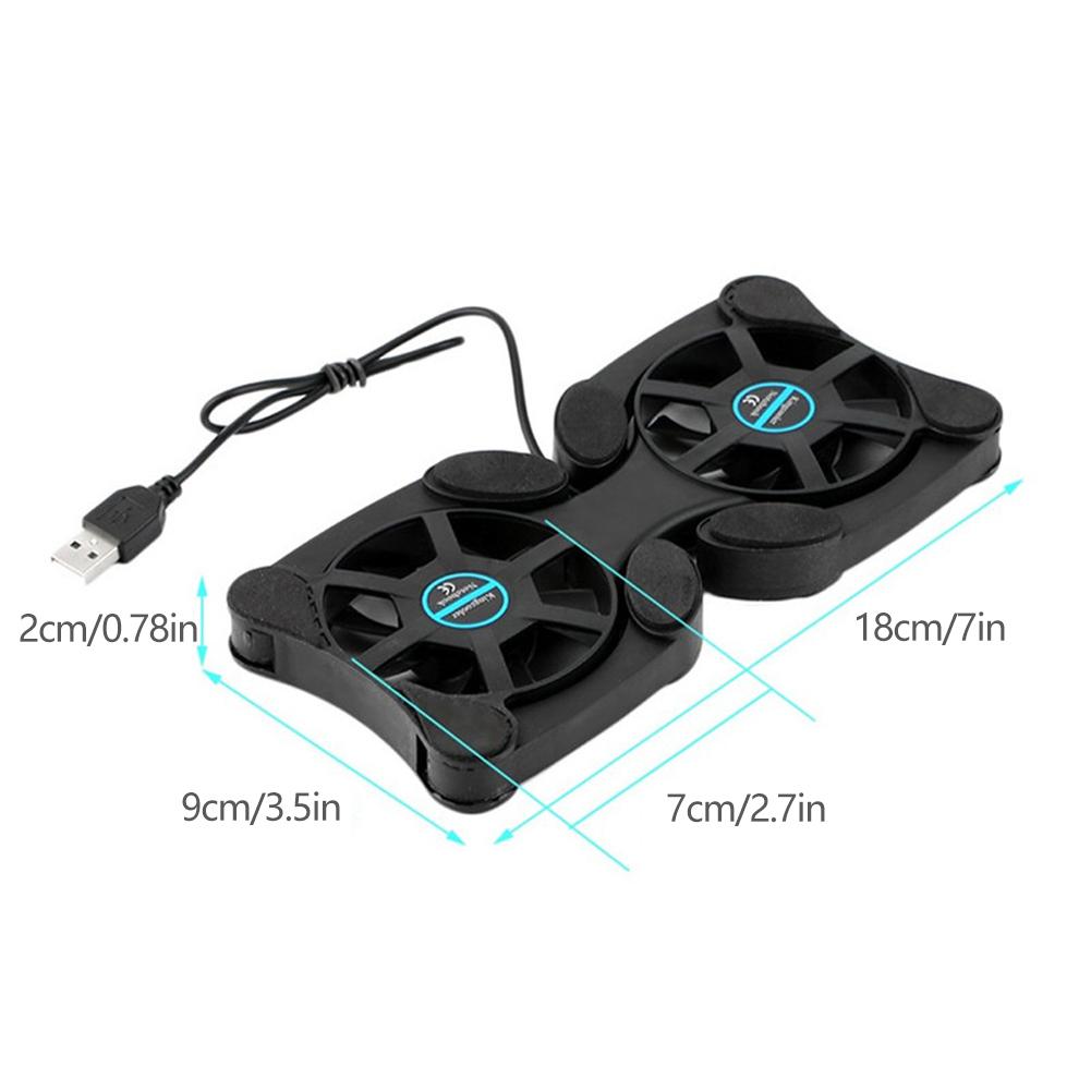 USB Mini Laptop Fan Stand Notebook Foldable Folding Fan Cooler Notebook Cooling Pad Radiator Cooler Master Computer Accessories