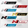 Wdjnt5 N Line Dekorations-Emblem Auto-Styling 3D-Aufkleber Metall Frontklappen-Kühlergrill-Abzeichen für Hyundai Kona Tucson Sonata Elantra Veloster