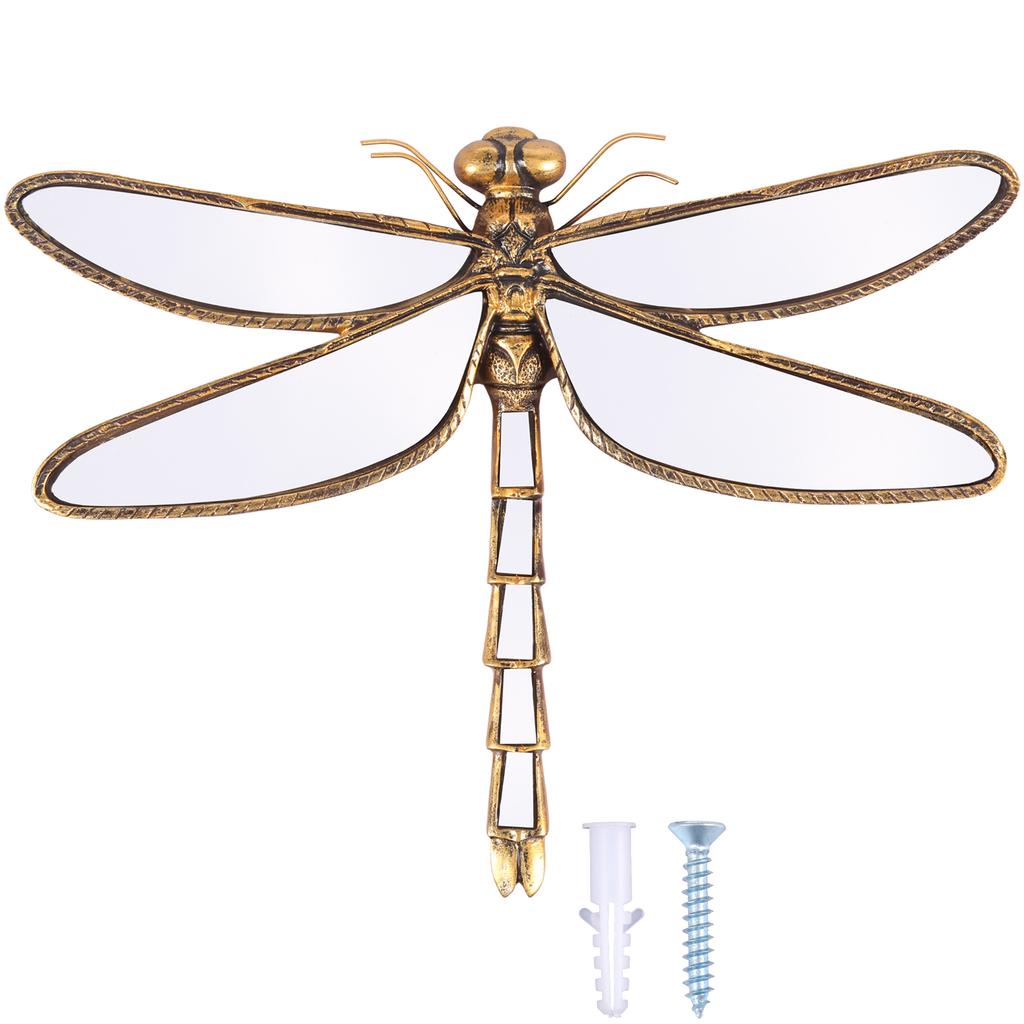 Decorative Animal Wall Mirror Creative Swallow/Dragonfly/Butterfly Shape Mirror Vintage Wall-mounted Decorative Mirrors for Home