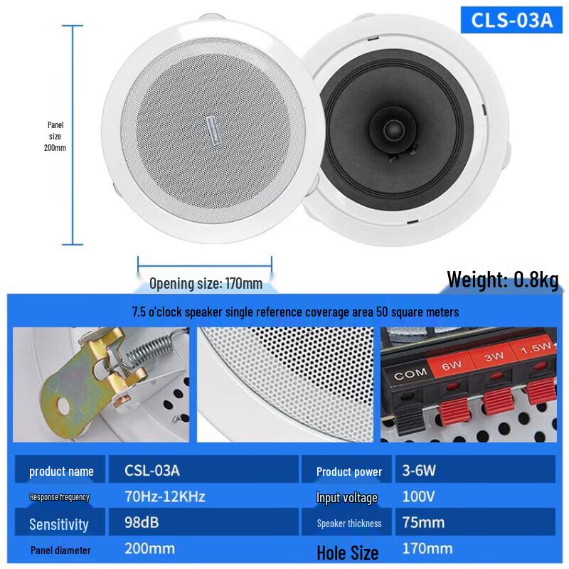 Alto-falante de Teto Série CSL da LingSheng