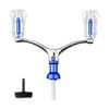 Aluminum Double Handle Fishing Reel Handle Power Handle Replacement Assembly Part Double Rocker Arm Fishing Reel Handle