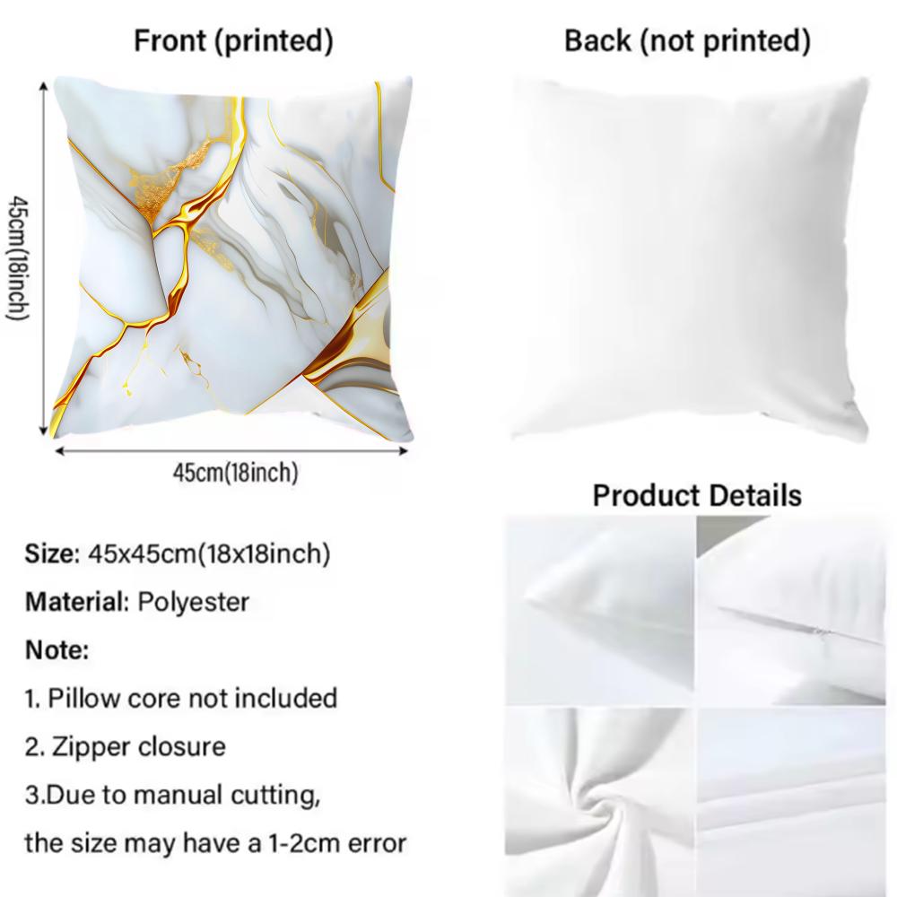 Style High-End Texture Cushion Cover Soft & Easy-Wash Pillow Case – Versatile For Couch, Bed, Travel And Office