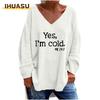 Women's Fashion Casual V-Neck Long Sleeve Blouses & Shirts