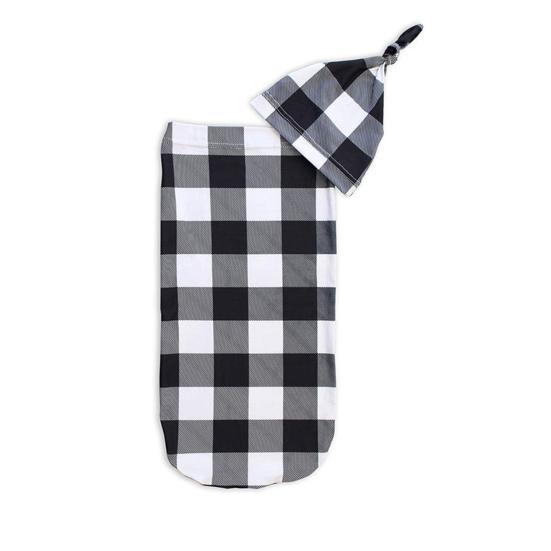 2 Teile/satz Baby Windeln Decke Streifen Muster Fotografie Prop Elastische Neugeborenen Empfang Decke mit Hut für Infant Zubehör